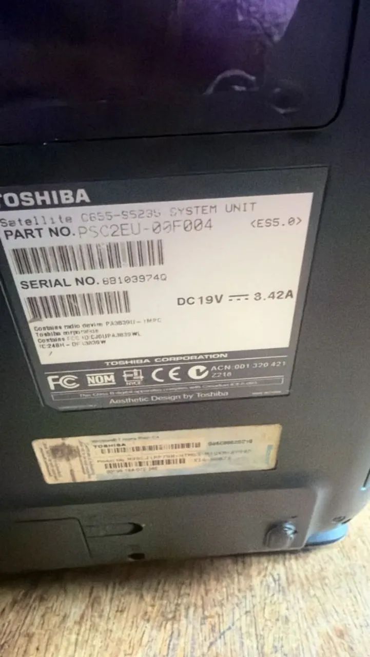 Notebook Toshiba Satélite C655-55235  - Foto 5
