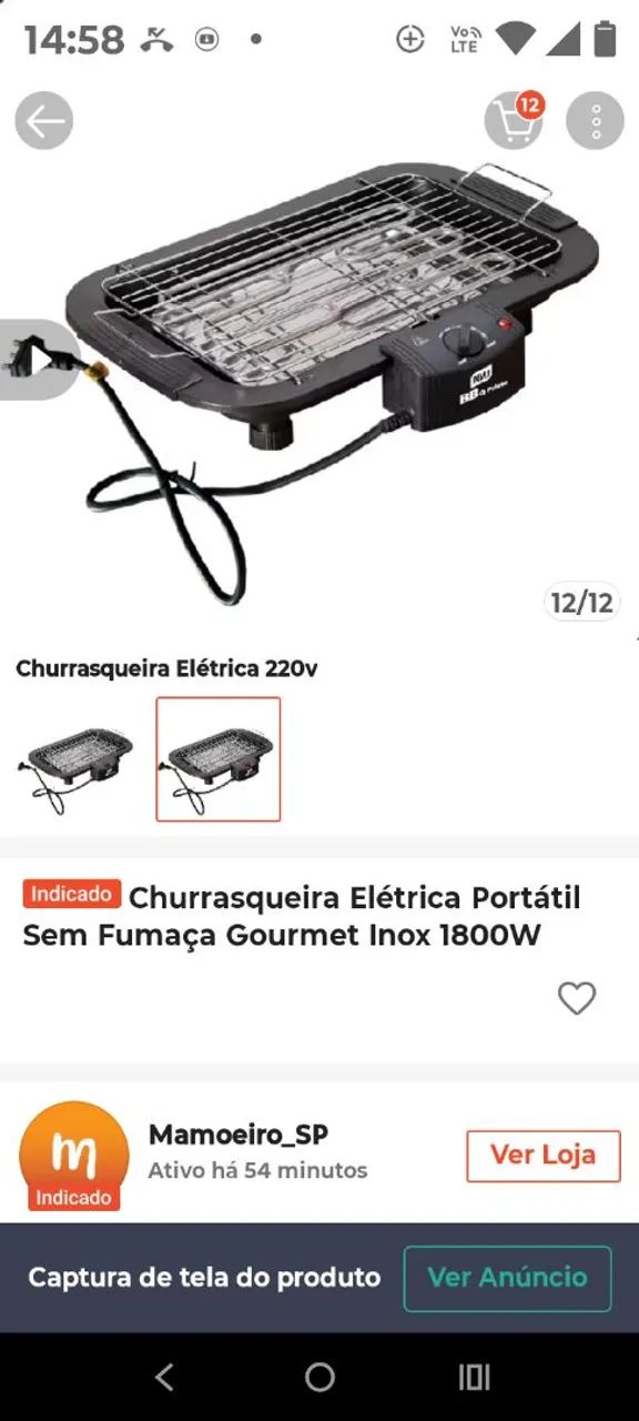 Churrasqueira elétrica  - Foto 2