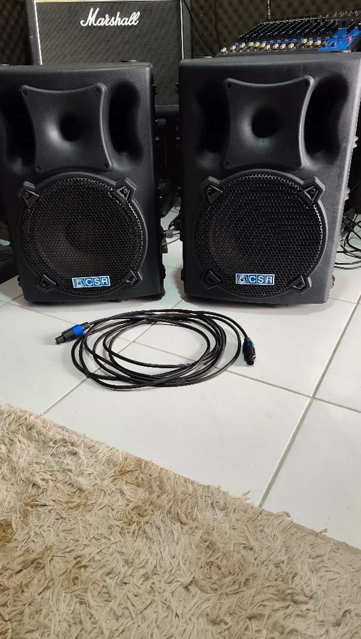 Caixa de som CSR 3000A Ativa e Passiva