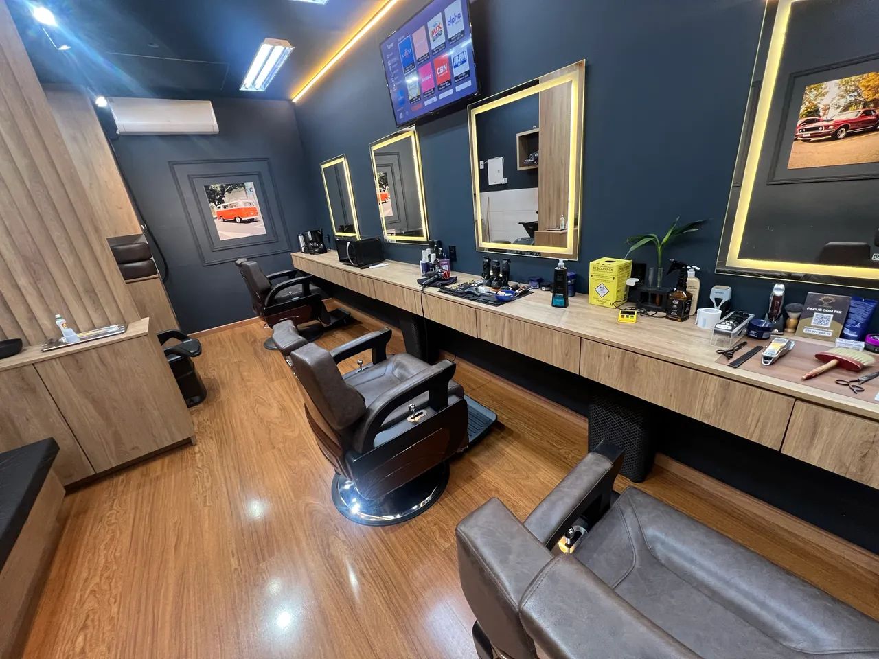 Bancada de barbearia em MDF - Foto 2