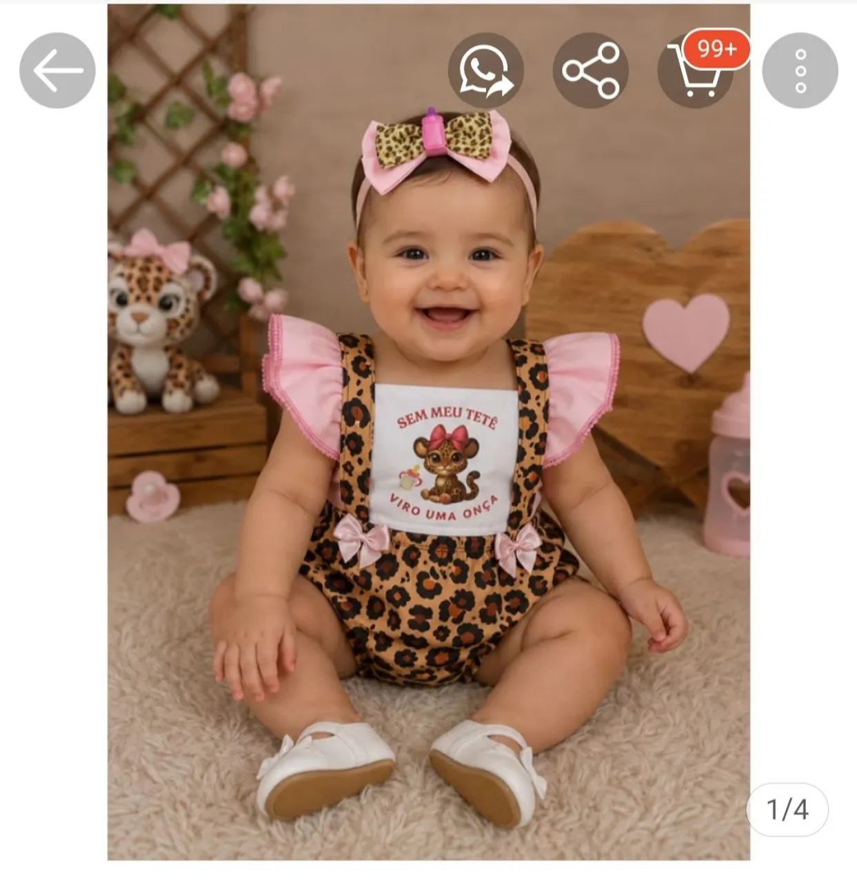 Romper mesversario bebê 