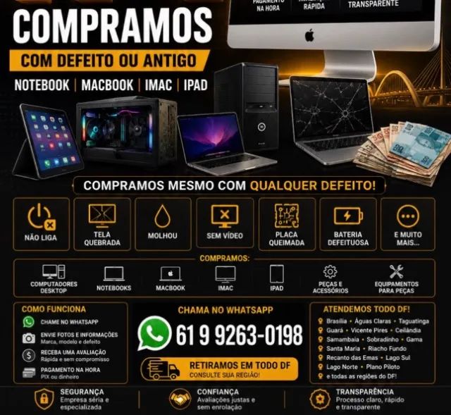 Compramos Computador com Defeito | Desktop | CPU | PC Antigo | Brasília DF - Foto 5