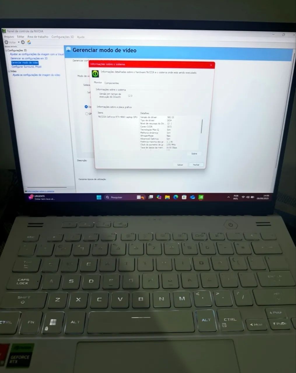 notebook gamer asus zephyrus g14 rtx 4060 e ryzen 9 - Foto 4