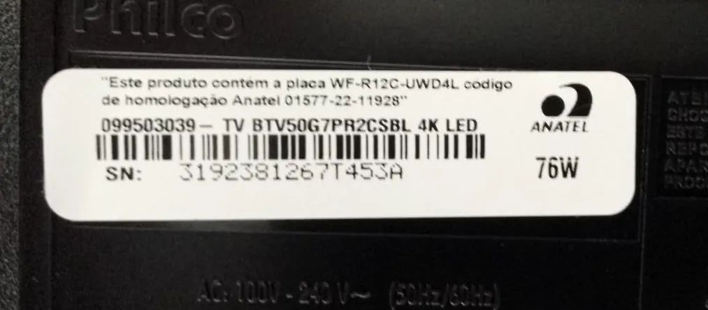 TV Britania 4K Roku 50 polegadas - defeito na tela  - Foto 2