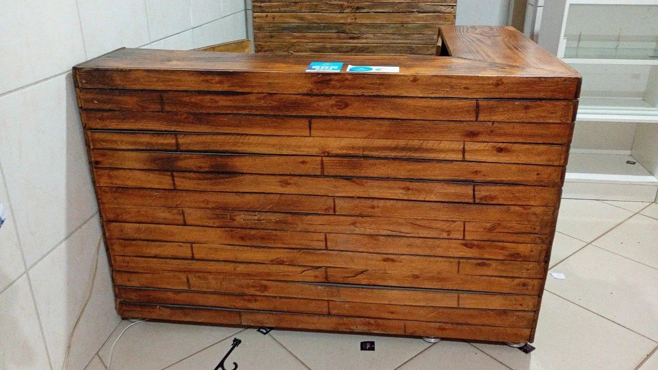 balcão rústico pra loja 