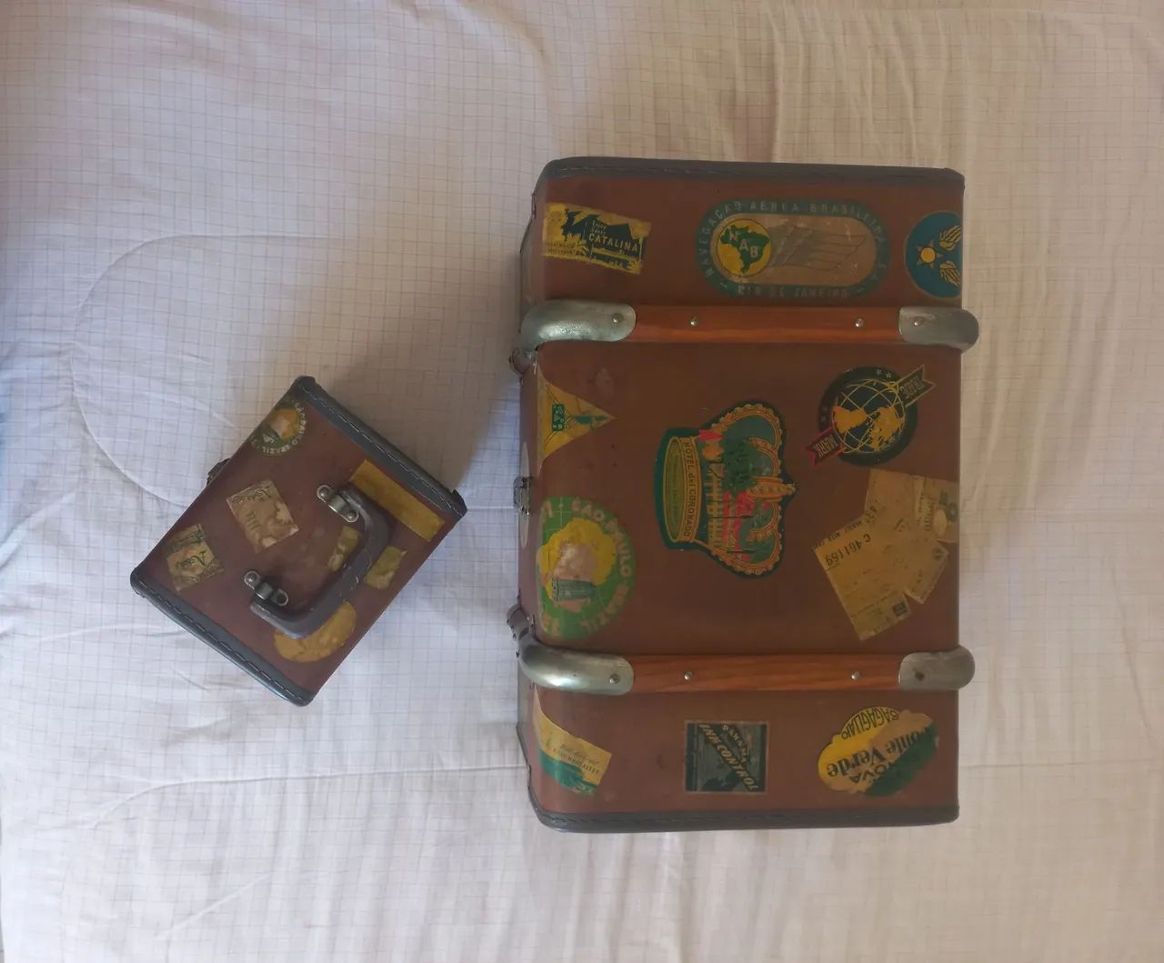 Kit 2 Baús Vintage - Foto 3