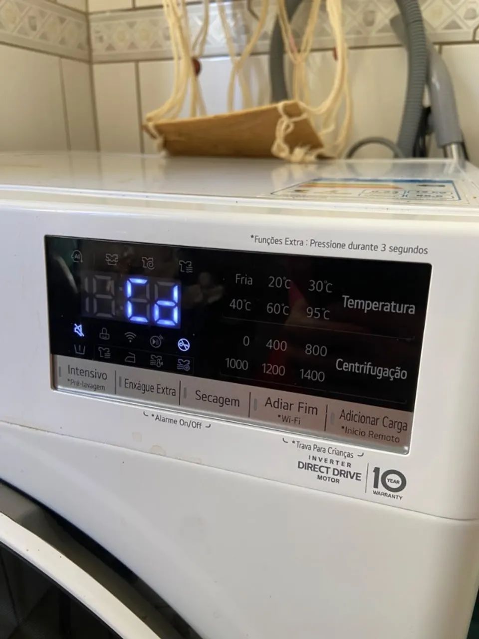 Lava e seca LG Smart VC4 12kg branca, com inteligência artificial - Foto 2