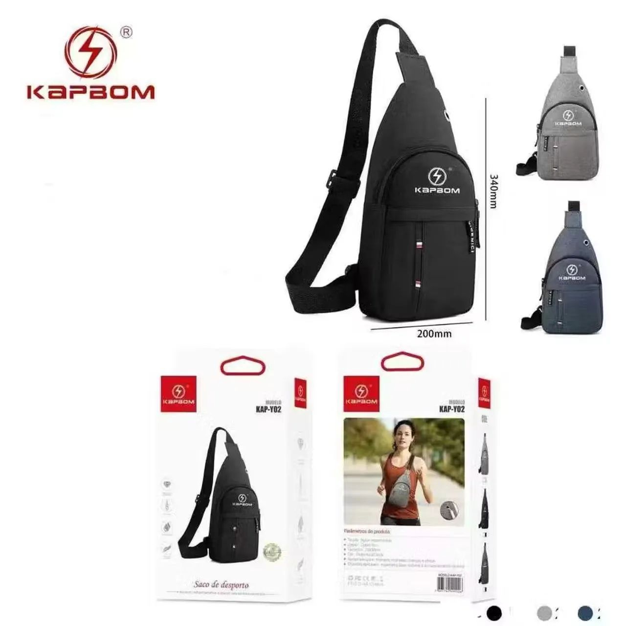 Bolsa Transversal Pochete Bag de Peito  - Foto 5