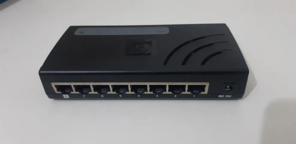 Hub Switch Encore 8 portas ENH908-NWY 10/100Mbps usado testado funcionando com fonte - Foto 2