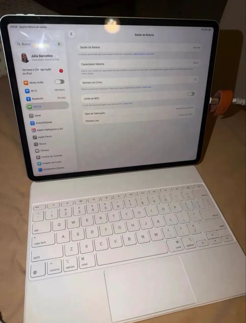 iPad Air 13 polegadas (M2) Wi-Fi 256GB + Magic Keyboard - Foto 6