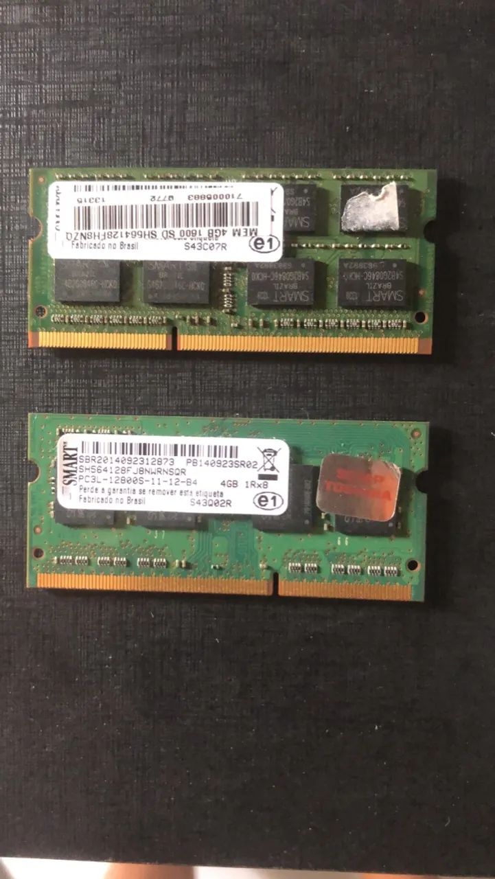 8GB DDR3 para notebook 