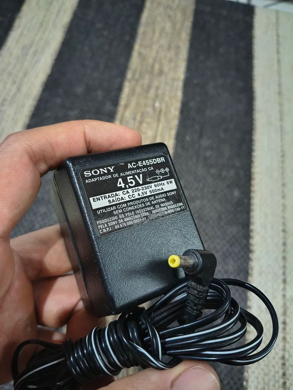 Fonte de energia para discman Sony 4.5v - 220-230v