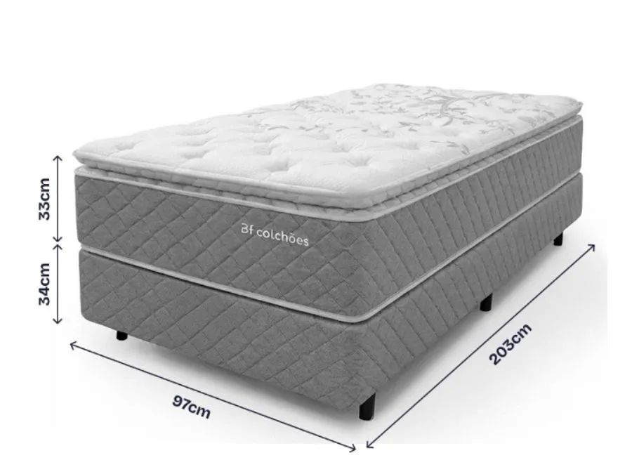 Vendo uma cama box solteirão nova