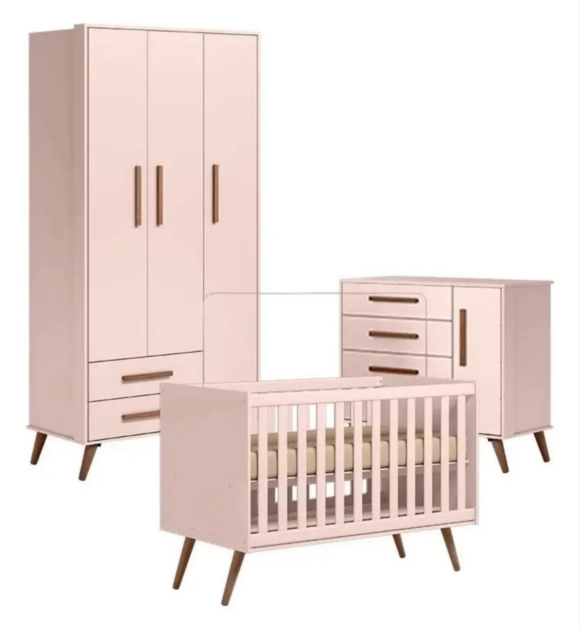 Quarto completo bebê rosa MATIC - Foto 2