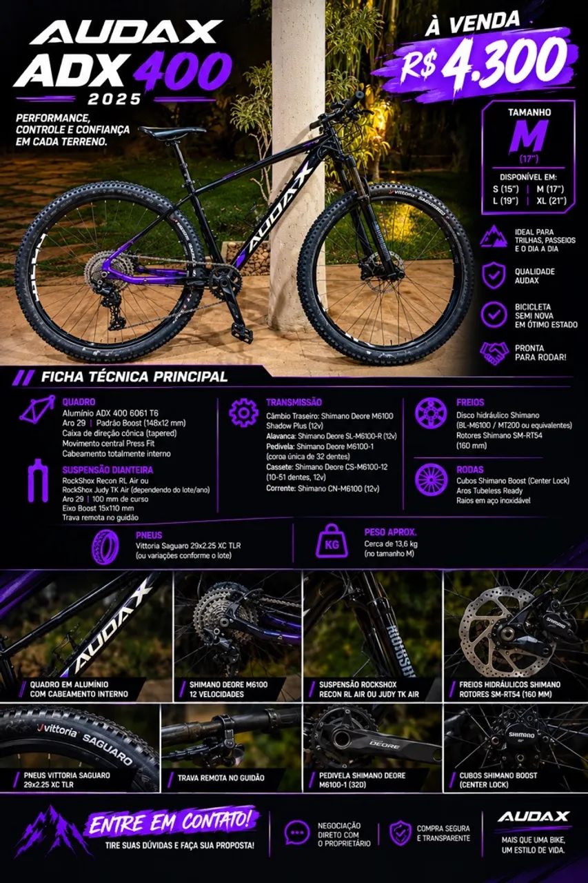 Bicicleta MTB adx 400