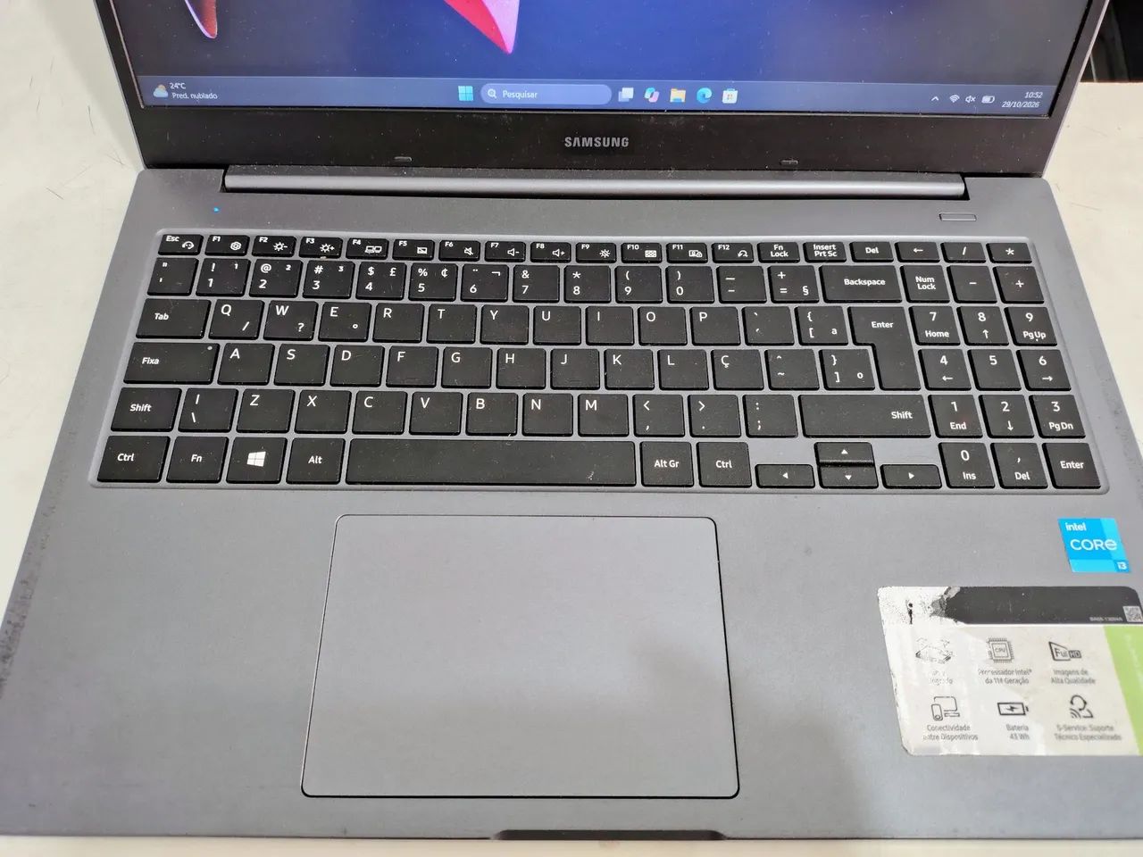 Notebook Samsung Core i3 11th, 8 GB RAM DDR4, 256 GB NVME, Tela 15.6 polegadas  - Foto 2