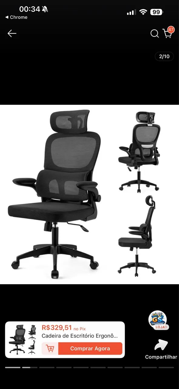 Cadeira ergonômica  - Foto 2