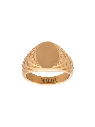 Anel Nialaya Jewelry decorative engraved signet ring ORIGINAL - Foto 2