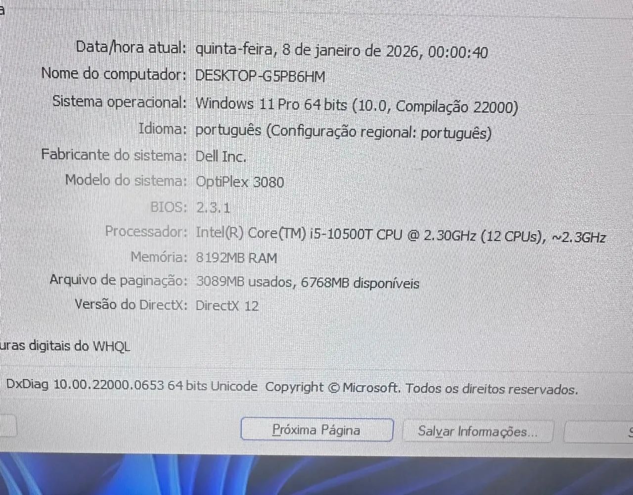 Mini PC Dell Optiplex i5 - 10ª Ger 8GB M2: 256GB - Foto 5