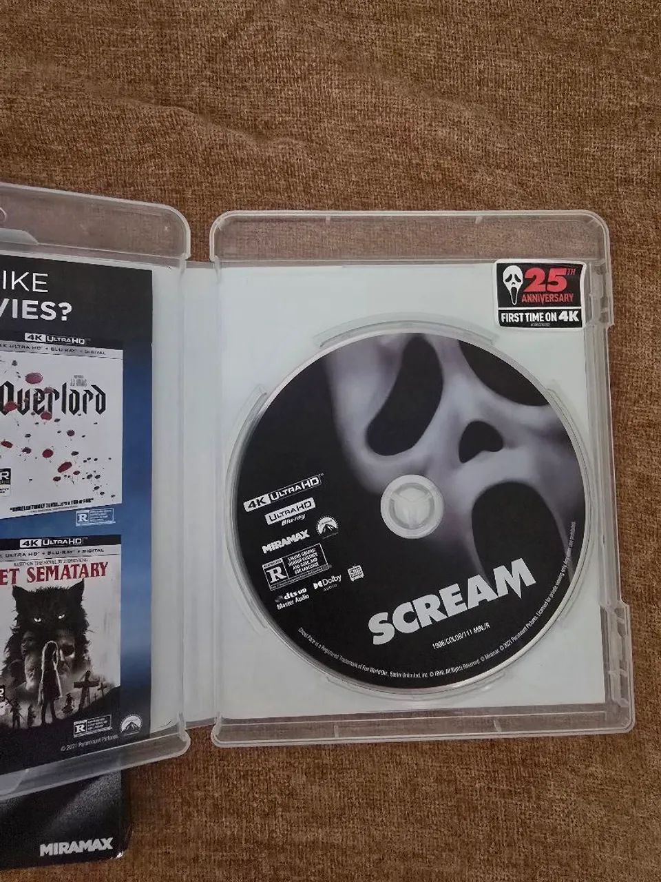 Pânico 4K Blu-Ray com luva - Foto 4