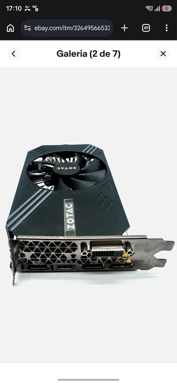 Nvidia GTX 1060 6GB ZOTAC  - Foto 2