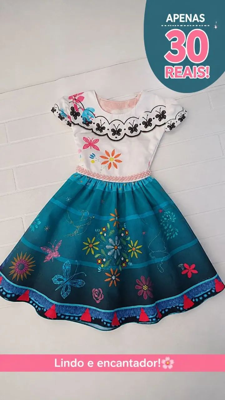 Vestido infantil elegante +brinde - Foto 2