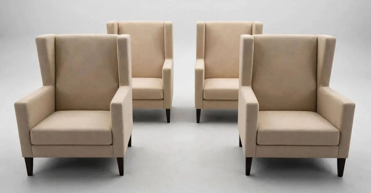 4 Poltronas vintage Century  - Foto 3