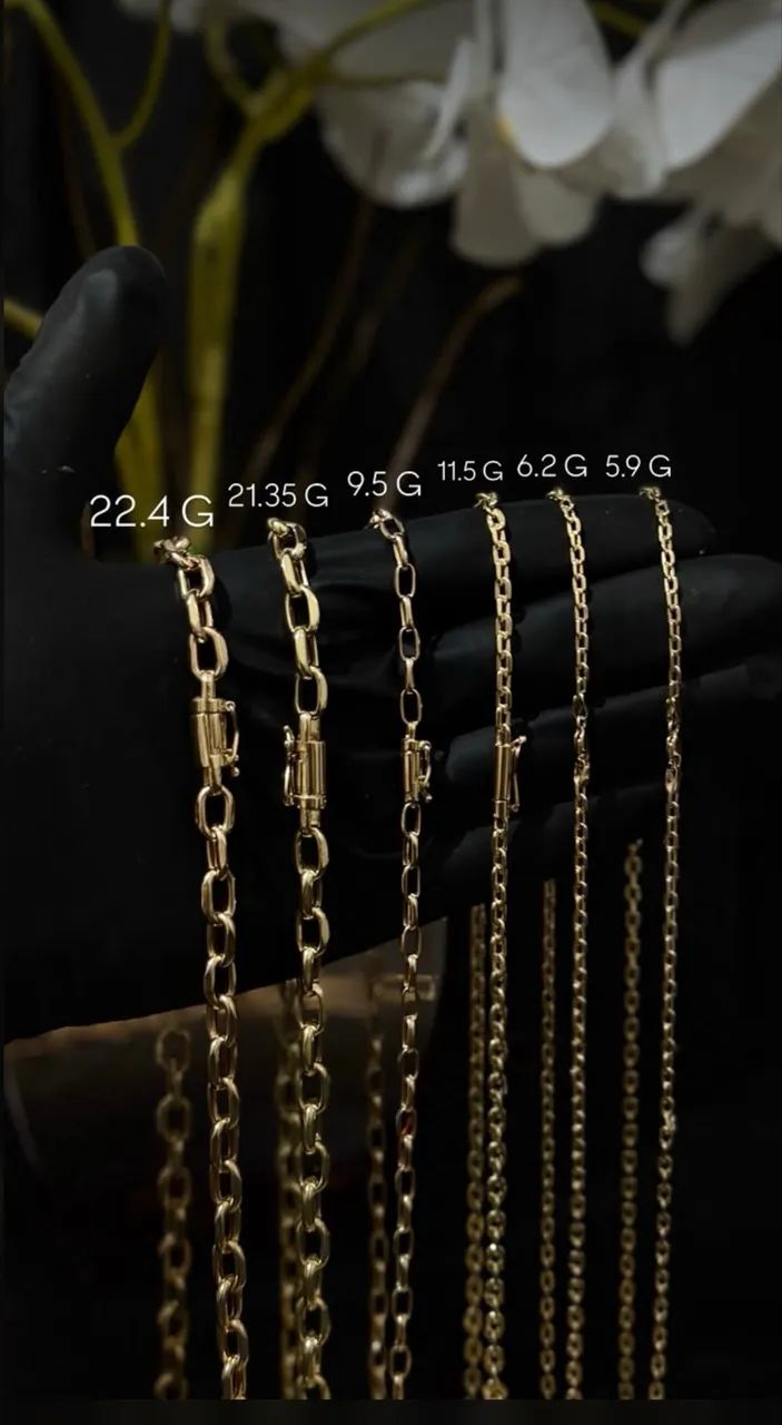 Correntes ouro 18k