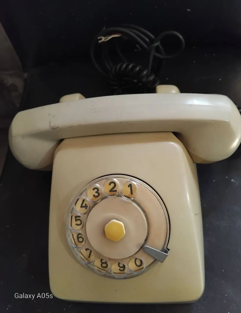 Telefone antigo de disco Siemens 