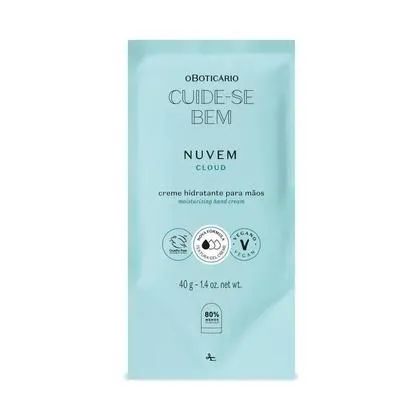 Refil Creme Hidrantate para Mãos CUIDE-SE BEM "Nuvem" 40g
