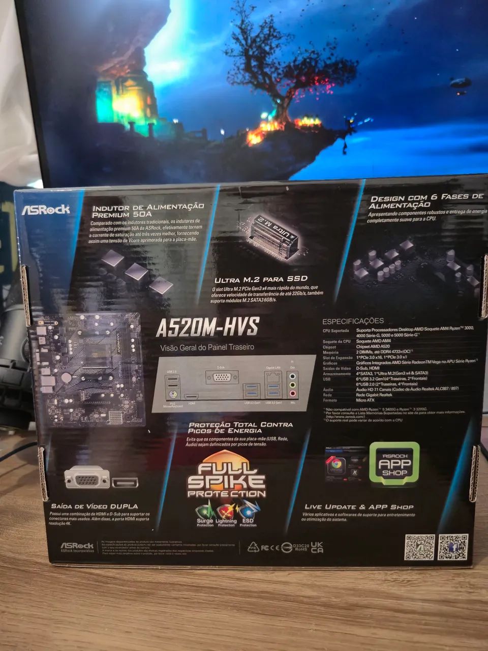 Placa mãe A520m ASRock - Foto 2