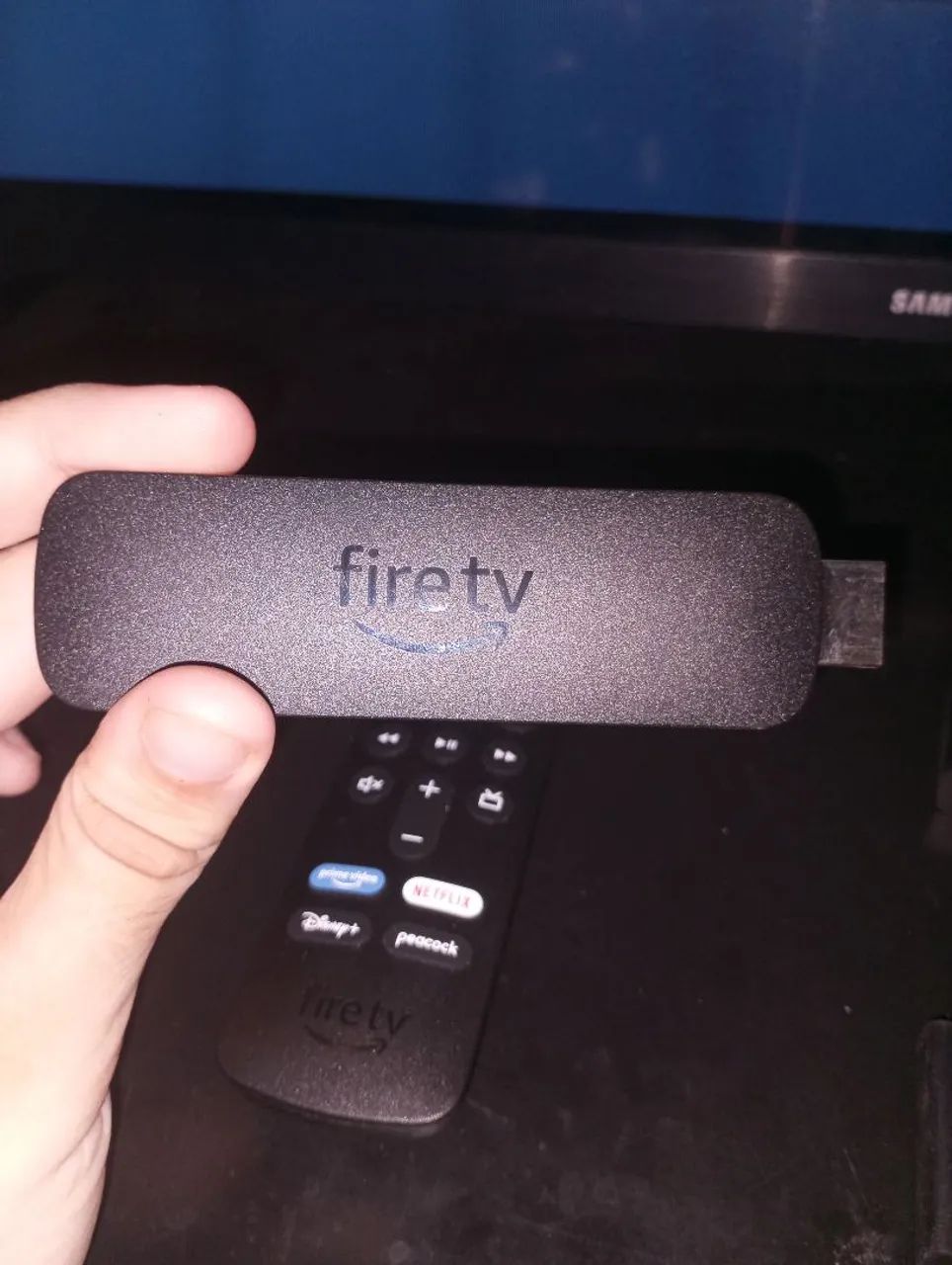 AMAZON FIRE TV 4K + CONTROLE E CABOS - Foto 2