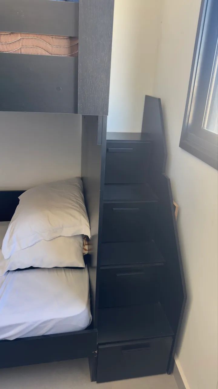 Cama solteiro multifuncional zerada beliche  - Foto 2