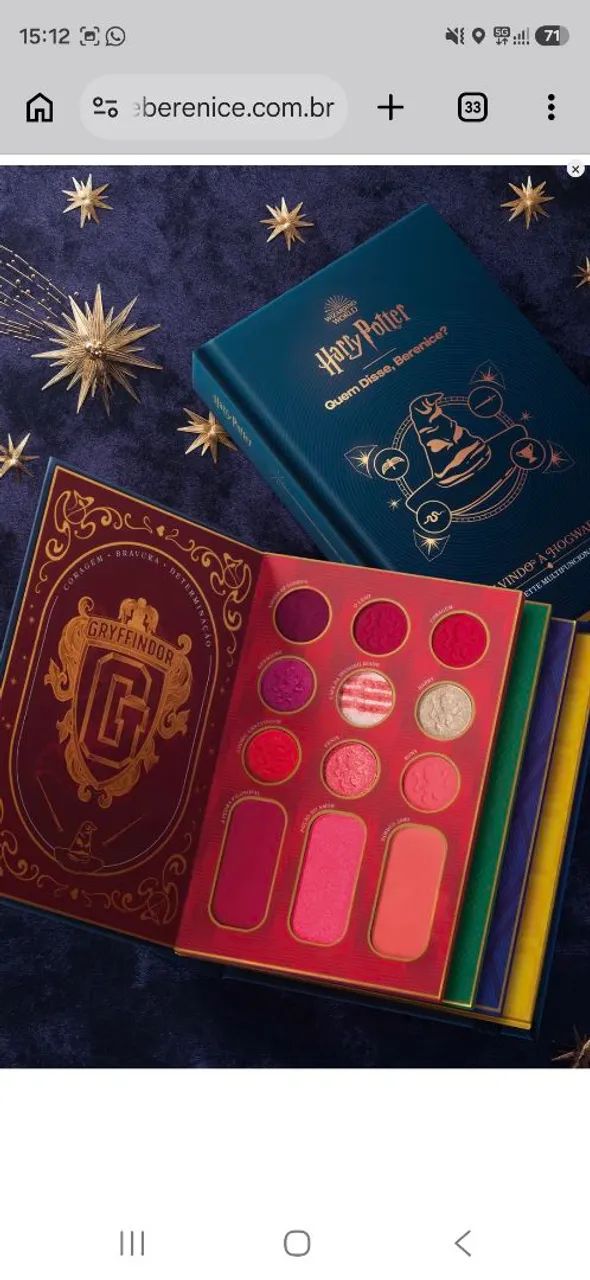 (NOVA LACRADA) Paleta Make Harry Potter  - Foto 4