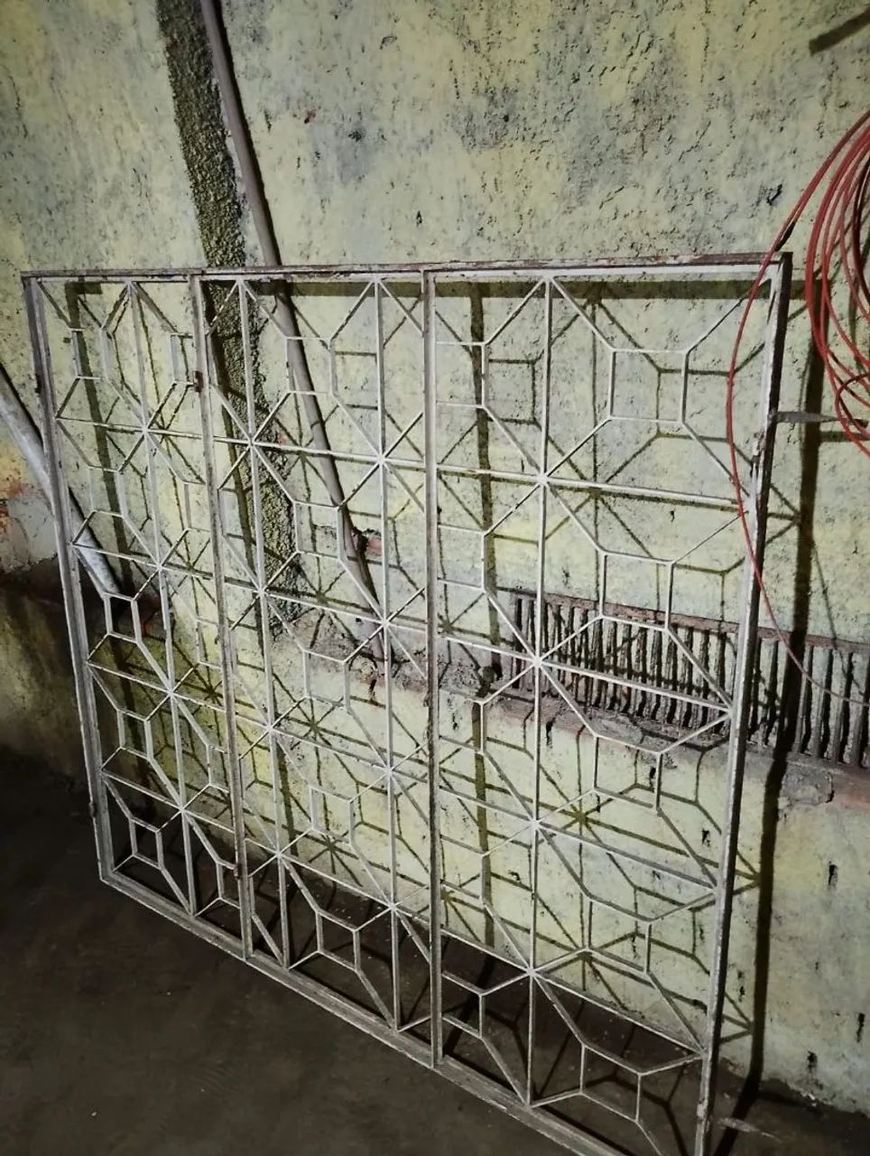Iron window with glass