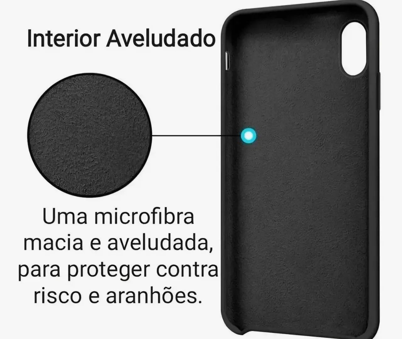 Capinha iphone X na cor ciano  - Foto 2
