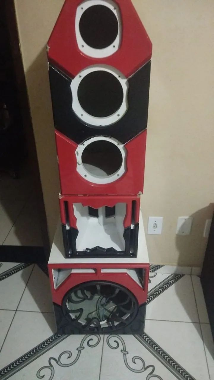 Caixas torre e separada em MDF ultra naval .