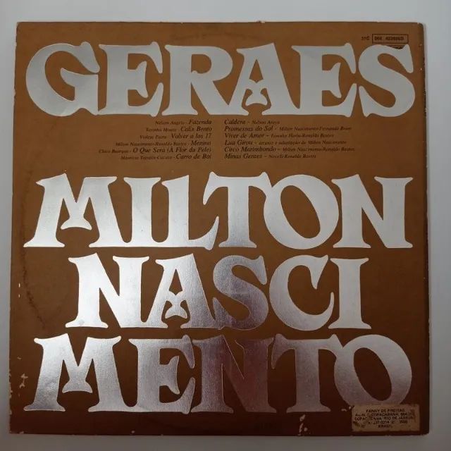 VINIL GERAES Milton Nascimento  - Foto 3