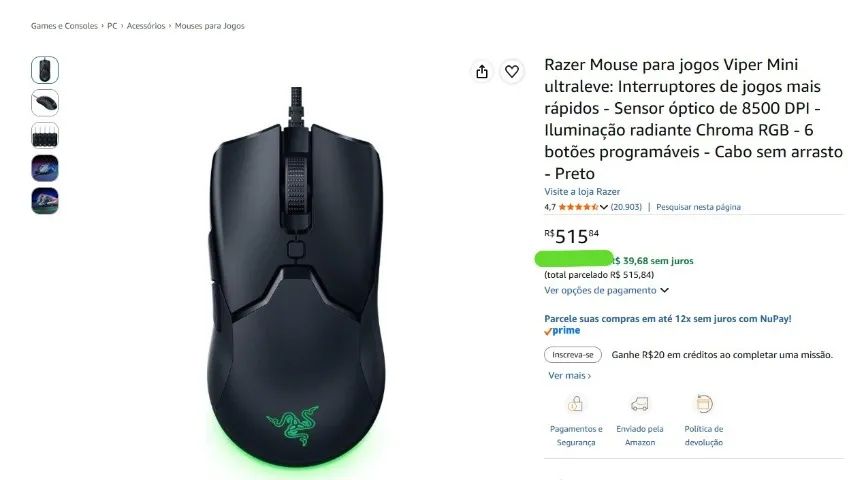 Kit Mouse e Teclado Gamer - Foto 3