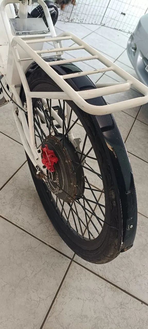 Bicicleta elétrica 800w com alarme e trava - Foto 4