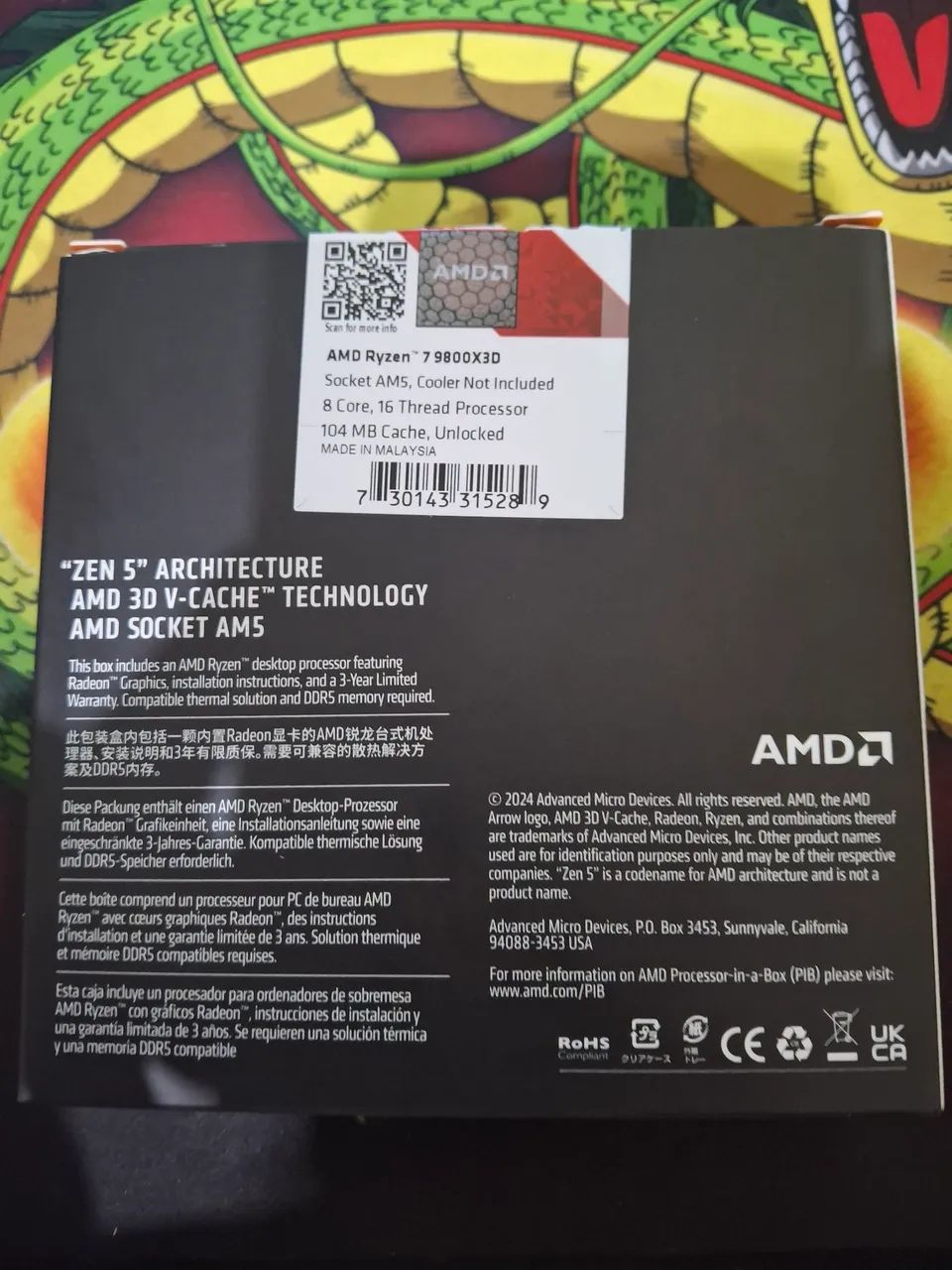 Processador AMD Ryzen 7 9800X3D - Foto 4