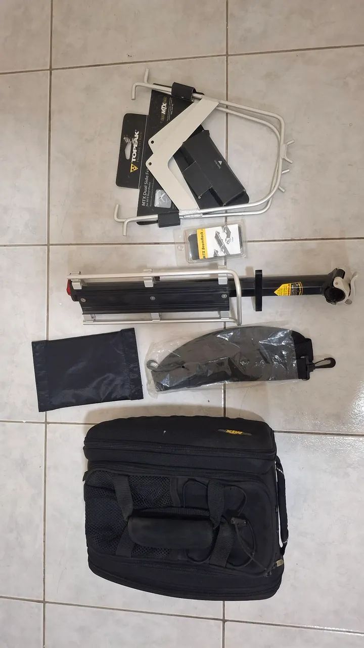 Alforge topeak completo com suporte e capa - Foto 4