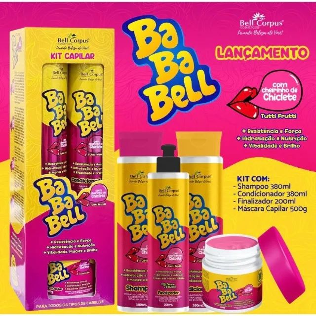 Kit Capilar BabaBell Tutti com 4 Itens (Cheirinho de Babalu). - Foto 2