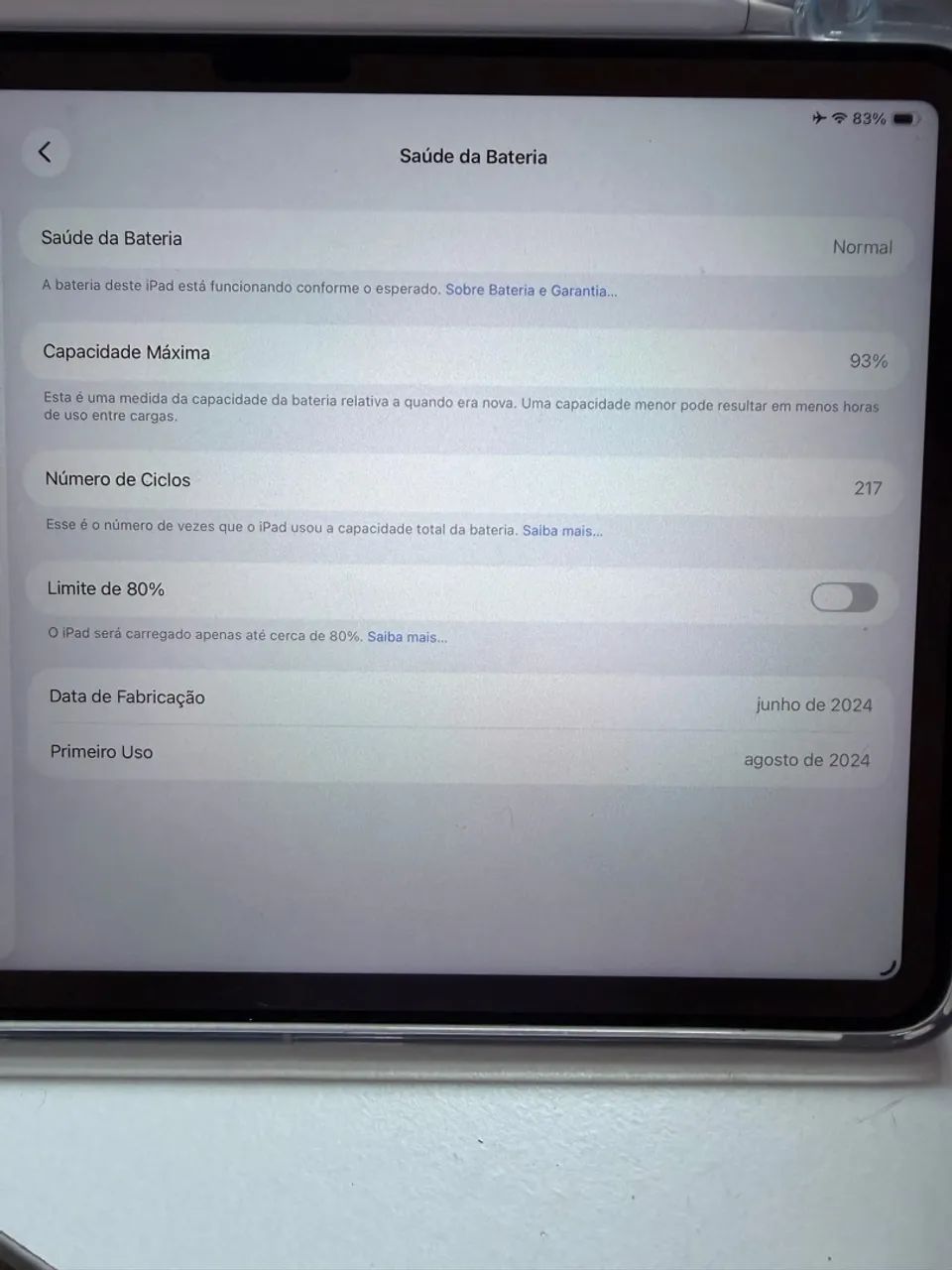 iPad Air 11 M2 com Apple Pencil Pro  - Foto 3