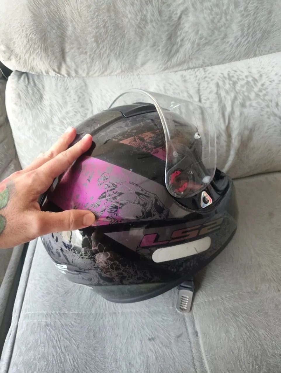 Capacete LS2 Vector Evo - Tam XL - Foto 4
