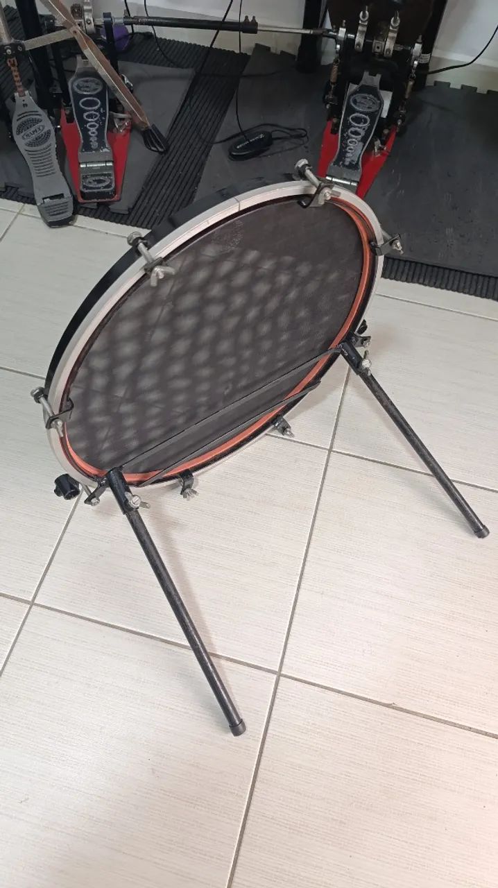 Bateria Compacta - Shell Pack tons 8" e 10", surdo 12" e bumbo 18" (caixa 14" opcional) - Foto 4