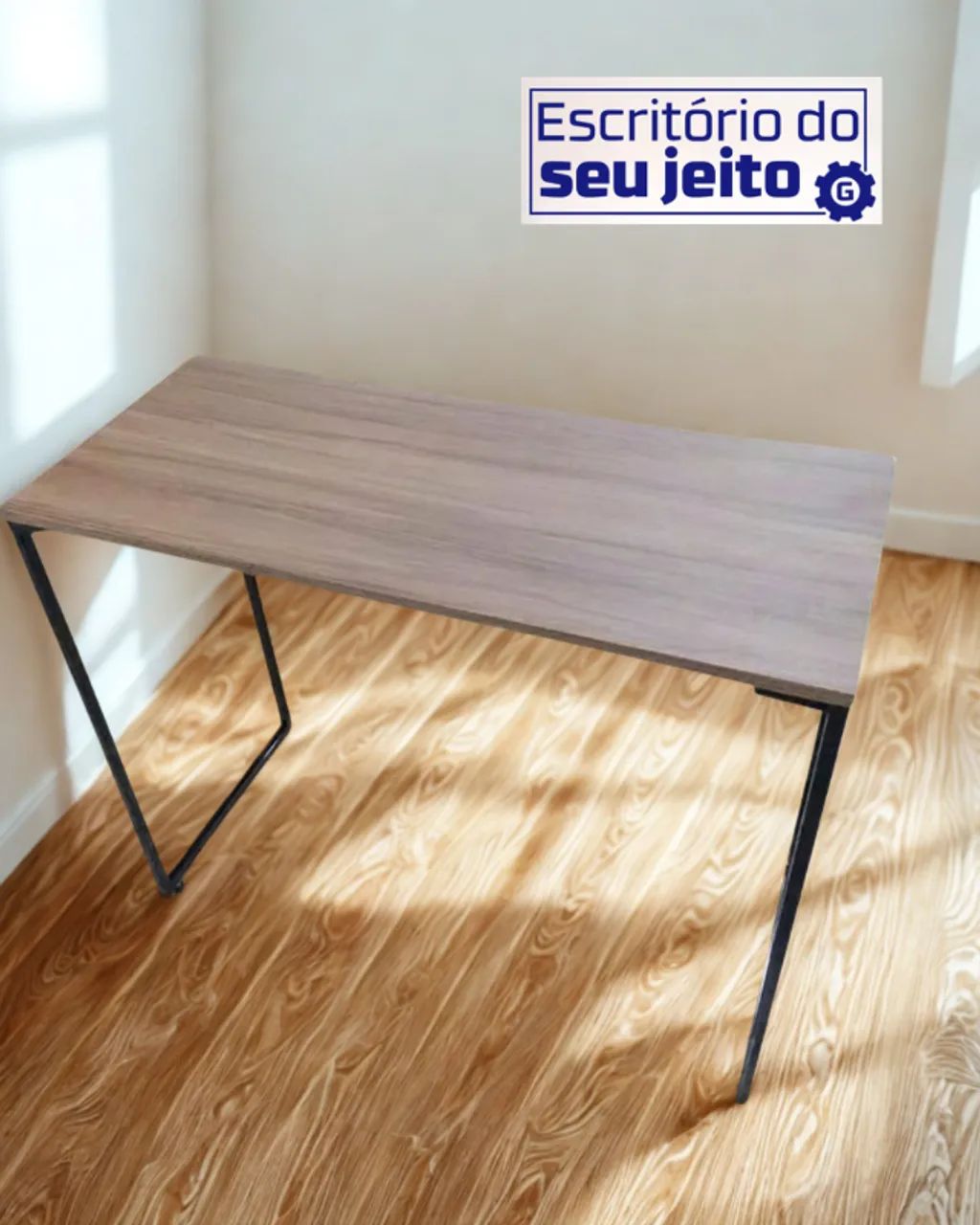 Mesa Multiuso NOVA Birô Estilo Industrial para Notebook Computador de Escritório Estudo - Foto 3