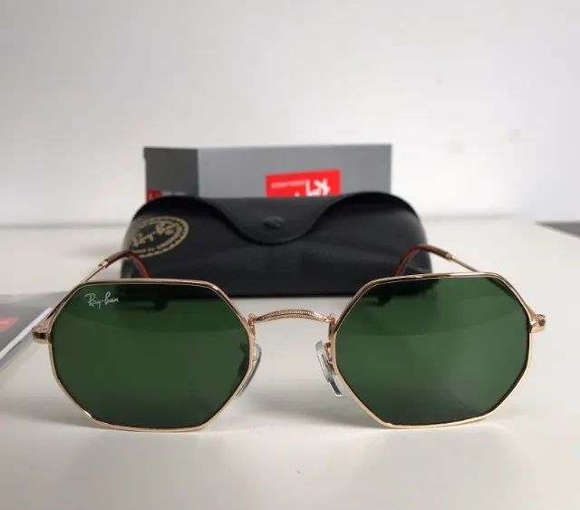 óculos de sol ray ban octagonal g15 - Foto 2