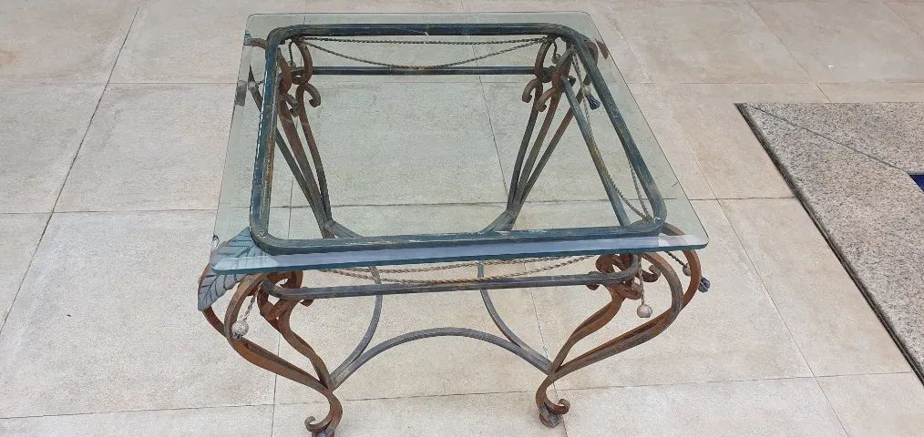 Mesa vidro e ferragem - Foto 3