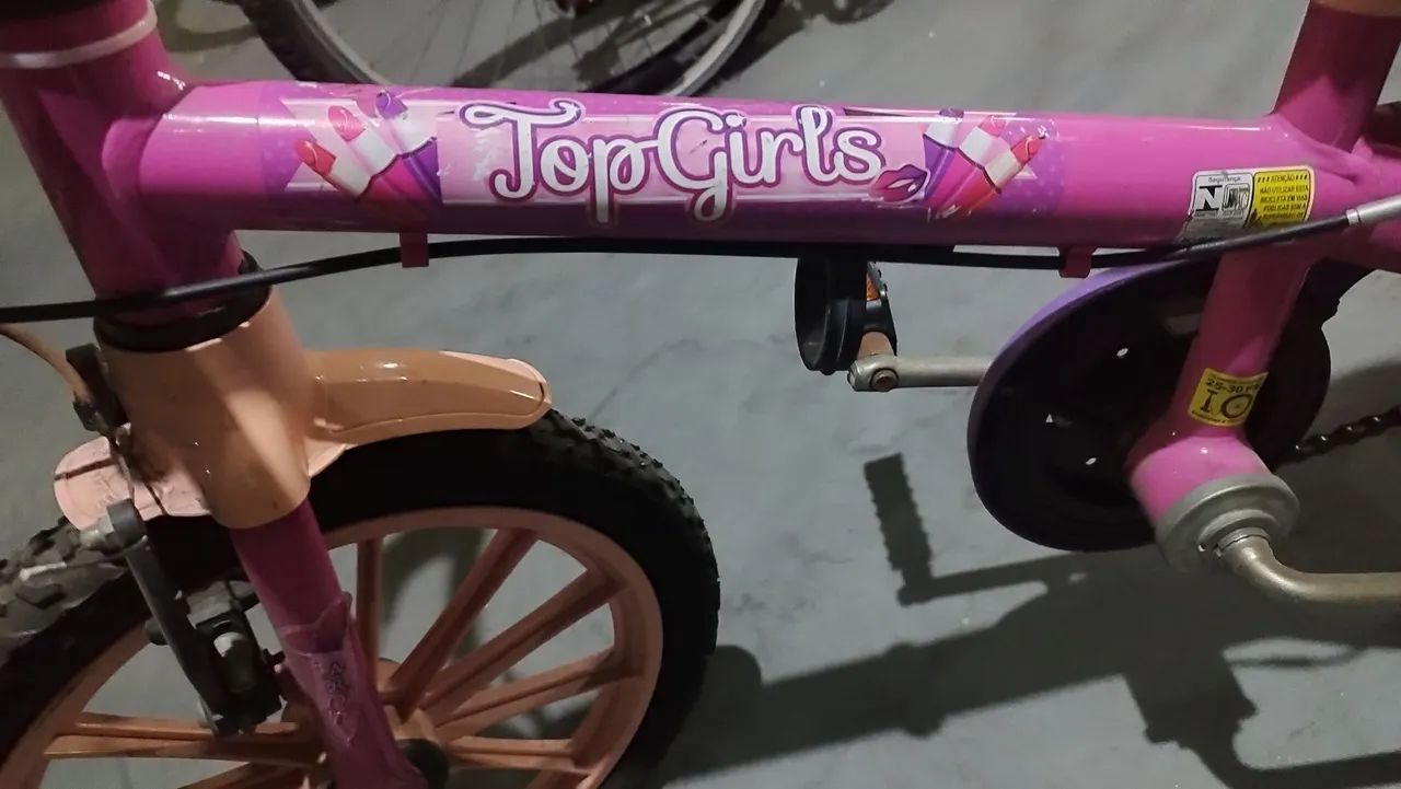 Bicicleta Aro 14 rosa (Nathor) - Foto 4
